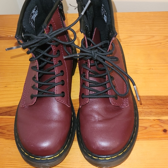 Dr. Martens 1460 Boot Oxblood Red Big Kids Size 1 - Picture 2 of 12